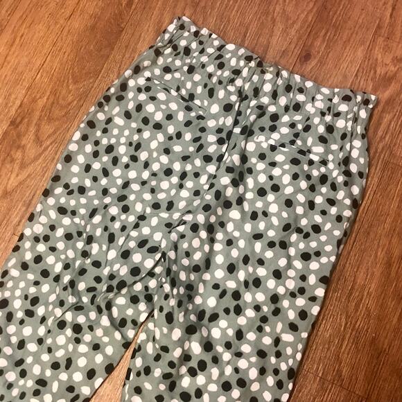 Ann Taylor The Easy Ankle High Rise Tapered Leg Polka Dot Pants Size Medium - Picture 10 of 14
